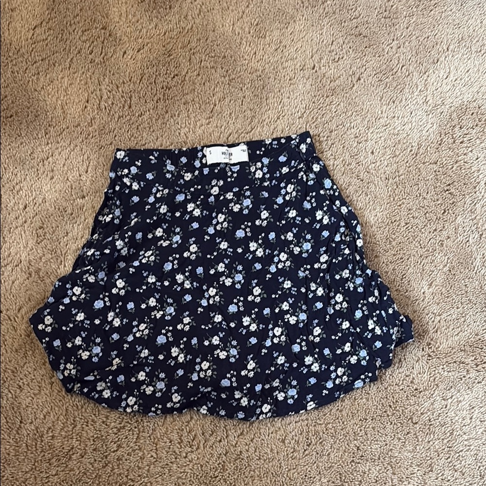 Hollister Blue Skater Mini Skirt Casual Resort Wear